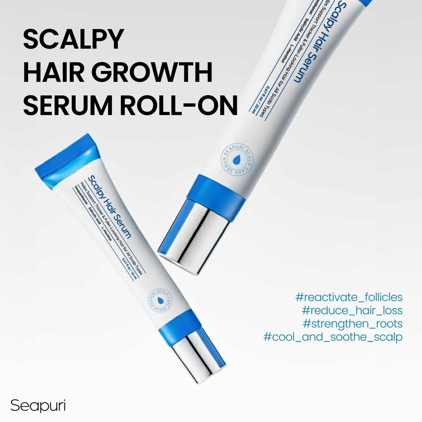 Seapuri Scalpy Hair Growth Serum For Men & Women For Hair Loss & Thinning - 20 ml